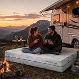 SAYRE SLEEP 10 Inch RV Short Queen Mattress 60x75 - Gel Memory Foam Mattress in a Box, Fiberglass Free RV Mattress, Medium Firm Cooling Foam Bed for Camper, Trailer & RV, CertiPUR-US Certified