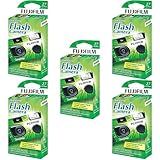 Fujifilm QuickSnap Flash 400 One Time Use 35mm Camera with Flash, 27 Exposures, 5-Pack