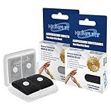 Hionfurt Motion Sickness Bands Anti Nausea Wristband for Adult and Kids Morning Sickness Relief for Pregnant Women Acupressure Nausea Relief for Car, Sea, Air Sickness - 2 Pairs Gray, Black