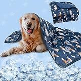 Pedobi Dog Cooling Mat, Premium Lightweight Pet Cooling Blanket Bed Cover for Dogs, Cat, Puppies | Ice Silk Cooling Pad for Dogs Furniture Protector | Machine Washable Pet Blanket, 28''x40''