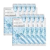 MEDIHEAL Hyaluronic Acid Essential Face Sheet Mask, Deep Hydration (10ea)