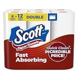 Scott Paper Towels, Choose-A-Sheet, 6 Double = 12 Regular (108 Sheets Per Roll)