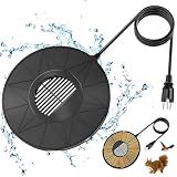 Loyala Bird Bath Heater, 70W Submersible Pond Deicer Bird Bath Deicer Birdbath Water Heater Thermostatic Control Power Saving for Outdoors in Winter (Single ice Melter)
