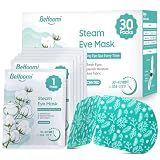 BeHoomi 30Packs Steam Eye Mask, Heated Eye Mask for Dry Eyes, Unscented