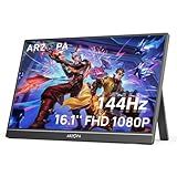ARZOPA 16.1'' 144Hz Portable Gaming Monitor, 106% sRGB 1080P FHD Kickstand Portable Monitor with HDR, Ultra Slim, Eye Care, External Second Screen for Laptop, PC, PS5, Mac, Xbox-Z1FC