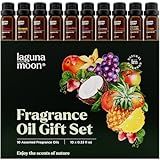 Fragrance Oil Set - Premium Grade 10 Pcs Scented Oils for Candle Making, Soap Scents, Aroma Beads, Bath Bombs, Perfume & Flavoring Oil for Lip Gloss - Essential Oils with Fruity Scents (10ml)