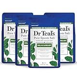 Dr Teal's Epsom Salt Magnesium Soak, Relax & Relief with Eucalyptus and Spearmint, 3 lbs (Pack of 4)