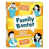 Gouda Games Family Banter Card Game, Fun and Hilarious for Family Game Night, Interactive Conversation with 148 Question Cards, Travel Game for Kids Teens and Adults, Gift Ages 8, 9, 10 and Up
