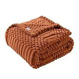 50x70 Inch Rust Throw Blanket - Soft & Fluffy Fleece, Cute & Aesthetic, Perfect for Sofa, Couch, Chair, Bed, Living Room & Bedroom, All-Season Use, Plush & Cozy Decorative Blanket