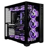 CLX Set Gaming PC - Intel Core i9 14900KF 3.2GHz, GeForce RTX 5070, 2TB NVMe M.2 SSD, 6TB HDD, 64GB DDR5 RGB Memory, 360mm AIO, WiFi, Windows 11 Home, Black