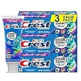 Crest Advanced Kid's Fluoride Toothpaste, Bubblegum Flavor, 4.2 oz, 3 Count, Color-Changing Anticavity Toothpaste