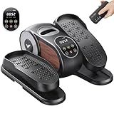 MERACH Under Desk Elliptical Machine, Leg Exerciser While Sitting for Seniors with Remote Control & 12-Speeds, Quiet Portable Electric Seated Pedal Exerciser Machine for Home Office (Classic)