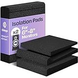 Ekkogo Pair of Studio Monitor Isolation Pads Premium Acoustic Foam to Elevate Audio Ideal Speaker Foam for 6.5-8 Inch Speakers Enhanced with Vibredux HD Foam for Superior Isolation