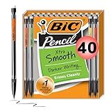 BIC Xtra-Smooth Mechanical Pencils with Erasers, Bright Edition Medium Point (0.7mm), 40-Count Pack, Bulk Mechanical Pencils for School or Office Supplies