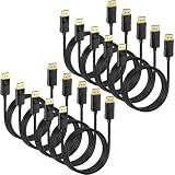 DisplayPort Cable 10-Pack, 6ft DP Display Port Cord 4K@60Hz, 2K@165Hz