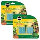 Miracle-Gro Indoor Plant Food Spikes, 48 Spikes (2-Pack)