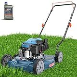 SENIX 20" Gas Lawn Mower, 144 cc Gas Powered Lawnmower, 4-Cycle Engine Walk-Behind Push Lawn Mowers, 3 Cutting Height, Lightweight,for Garden Yard