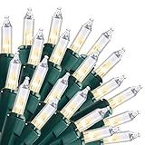 Joiedomi Clear Christmas String Lights Indoor,300(2x150) Mini Warm White Fairy Light,62.4FT Lighting Decor for Patio Dorm Classroom Bedroom Holiday Wedding Party Garland Birthday Festival,Green Wire