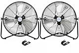 BILT HARD 20" High Velocity Floor Fan, 4600 CFM 3-Speed Industrial Shop Fan with Wall-Mounting System, Heavy Duty Metal Fan for Garage Workshop and Warehouse, 2 Pack