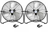 BILT HARD 20" High Velocity Floor Fan, 4600 CFM 3-Speed Industrial Shop Fan with Wall-Mounting System, Heavy Duty Metal Fan for Garage Workshop and Warehouse, 2 Pack