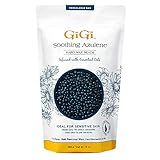 GiGi Hard Wax Beads for Hair Removal, Soothing Azulene Hair Removal Wax for Sensitive Skin, 14 oz