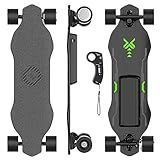 isinwheel V6 Electric Skateboard for Adults Teens, 3 Speed Adjustment, 12 MPH Top Speed, 8 Layers Maple E-Skateboard with Wireless Remote Control, 300W Hub-Motor, 10 Miles Max Range, 264Lbs Max Load