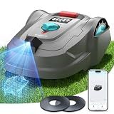 YARDCARE 2026 New M800Plus Robot Lawn Mower, GPS & 3D Vision, with 32.8 ft Magnetic Stripe, Obstacle Avoidance, Auto-Charging, APP Control, Bow-Shaped Mowing for Lawns up to 8611 sq.ft (Deep Gray)