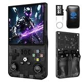 R36MAX Retro Handheld Game Console,4.0 Inch Retro Gaming Console with 64GB Memory,Support 30+ Emulators,Open Source Linux System Hand Held Game Console,4000mAh Battery(Black)