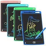 4 Pack LCD Writing Tablet for Kids, 8.5 Inch Colorful Doodle Board Drawing Tablet, Educational Learning Toys Birthday Gifts for Boys Girls Age 3 4 5 6 7 8