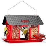 Kingsyard Wild Bird Feeder for Outdoors Hanging, All Metal