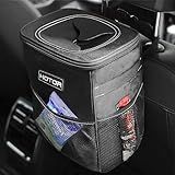 HOTOR Car Trash Can, Leakproof Car Organizer, 2-Gallon, Black