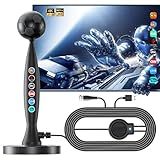 TV Antenna for Smart TV, Digital HD TV Antenna Indoor with Signal Amplifier, 4K1080P Ready Antenna with Magnetic Base for Local Channels, Long Range Reception, Easy Install with Long Coax Cable