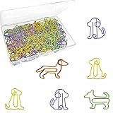 Cute Dog Paper Clips 60 PCS, Funny Gifts for Dog Lovers Coworkers Women