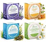 Solid Shampoo Bar And Conditioner Effect Hair Soap – 4 Pack 100% Organic Shampoo Bars For Hair With All Natural Plant Based Essential Oils And Eco Friendly Zero Waste Biodegradable Packaging