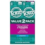 Tom's of Maine Antiplaque and Whitening Toothpaste, Peppermint, 2Pk, 5.5 oz