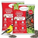 Happy Wings 10LB Cardinal Blend Bird Food Mix, Sunflower & Safflower Seeds