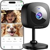 ZEEPORTE 2K Indoor Cameras for Home Security - Baby Monitor and Dog Pet Camera with Motion Detection, 2-Way Audio, Night Vision, Siren, Wired Security Camera - Compatible with Alexa