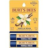 Burt's Bees Lip Balm - Vanilla Bean, Lip Moisturizer With Responsibly Sourced Beeswax, Tint-Free, Natural Origin Conditioning Treatment, 2 Tubes, 0.15 oz.