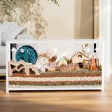 BUCATSTATE Hamster Cage 2.0, Large Hamster Enclosure (39in, White)