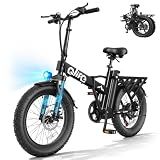 Qlife Hunter Folding Electric Bikes for Adults, 1500W Peak 648Wh Ebike