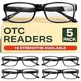 Gaoye Professional Reading Glasses for All Day - Computer Readers with Blue Light Protection - Value Pack