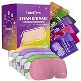 LumiDew Steam Eye Mask, Self Heating Heated Eye Mask for Sleep, Warm Compress for Eyes, Moist Heat for Dry Eye Relief, Stye Eye Treatment, Spa, Travel Essentials, Variety 16 Pack