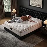 HIRELIX 12 Inch King Hybrid Mattress, Cooling Gel Memory Foam & Zoned Pocket Coils, Pressure Relief, Motion Isolation, Breathable Bed in a Box, CertiPUR-US Certified