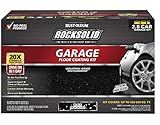 Rust-Oleum 318697 RockSolid Polycuramine Garage Floor Coating, 2.5 Car Kit, High Gloss Black