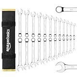 Amazon Basics Combination Metric and SAE Wrench Sets, Set of 24