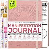 Manifestation Journal - 5 Minute Manifesting & Self Care Journal | 90-Day Undated Daily Planner for Positivity, Affirmations & Gratitude | Guided Mindfulness, Reflection | Vision Board + Stickers