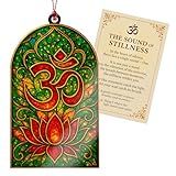 Diwali Gifts - Pooja Decoration Items - Indian Pooja Decor - Diwali Gifts for Family - Suncatcher Window Hanging - Car Hanging Accessories (Comes with Merry Christmas Postcard)