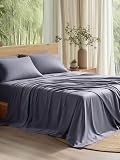 Bedsure PureWoven 100% Rayon Derived from Bamboo, Queen Sheets, 4 Pieces