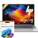 HP 255 G10 Laptop for Home or Work, 32GB RAM, 1TB SSD, 15.6" Full HD, Ryzen 3 7330U (Beat Intel i5-1135G7), HDMI, USB-C, Windows 11 Pro, Business and Fun Ready