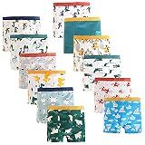 JackLoveBriefs Boys Boxer Briefs, 12 Pack Toddler Kids Underwear Blue